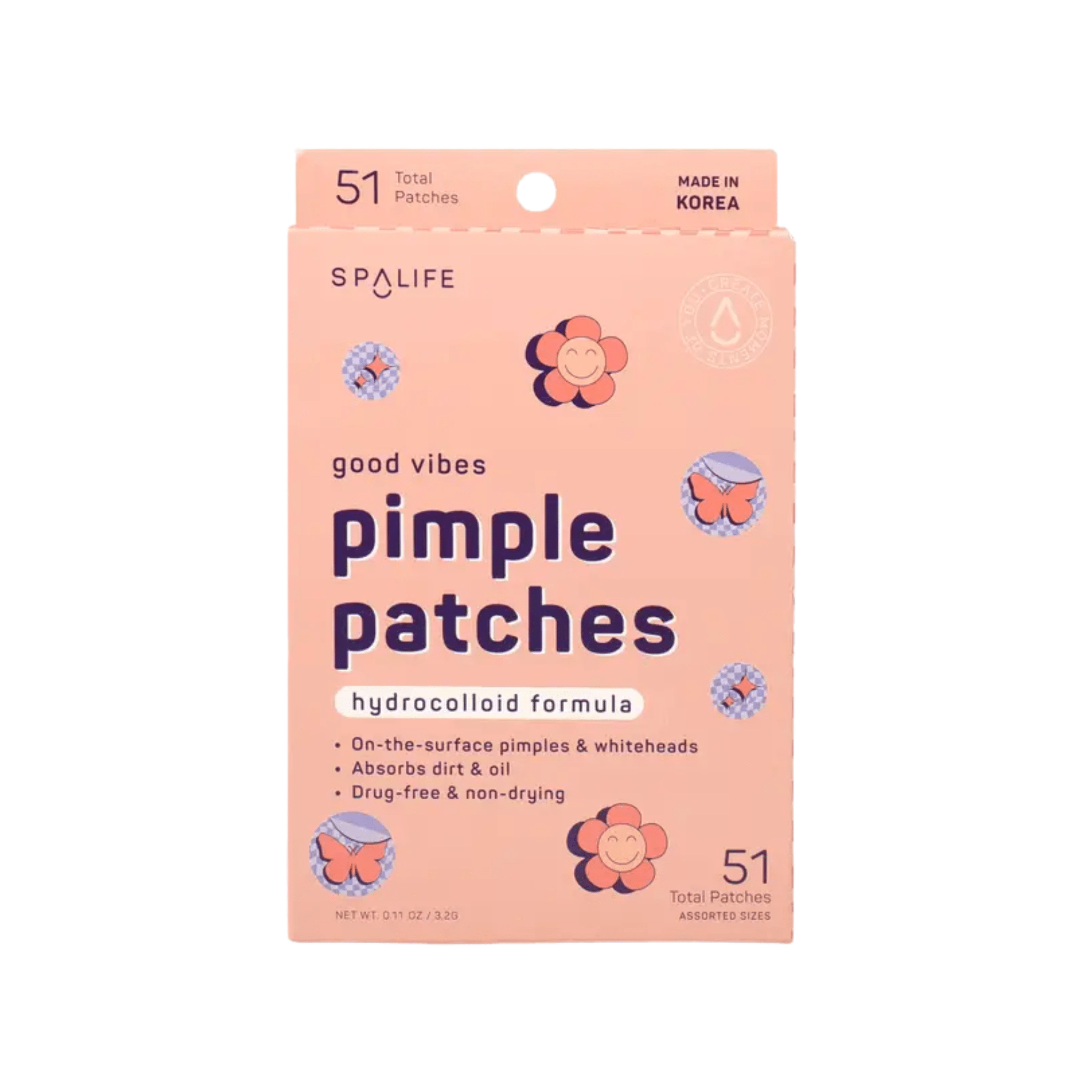 Spa Life. Patchs Anti - Boutons Good Vibes - 51 Unités - Concept C. Shop
