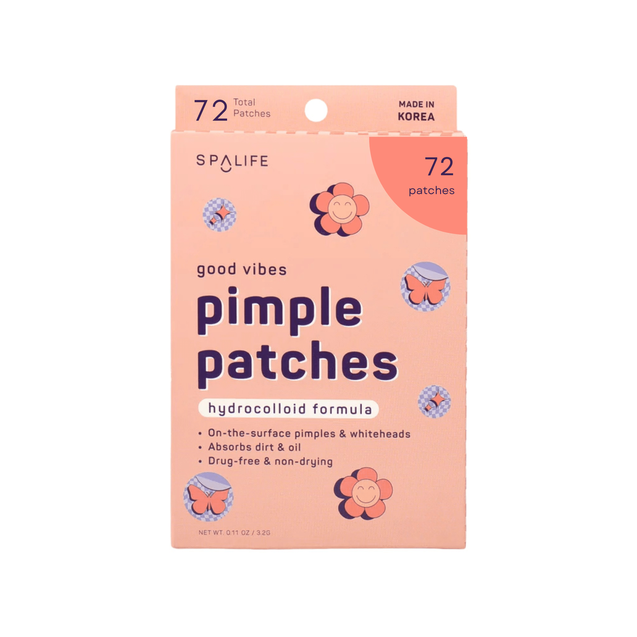 Spa Life. Patchs Anti - Boutons Good Vibes - 72 Unités - Concept C. Shop