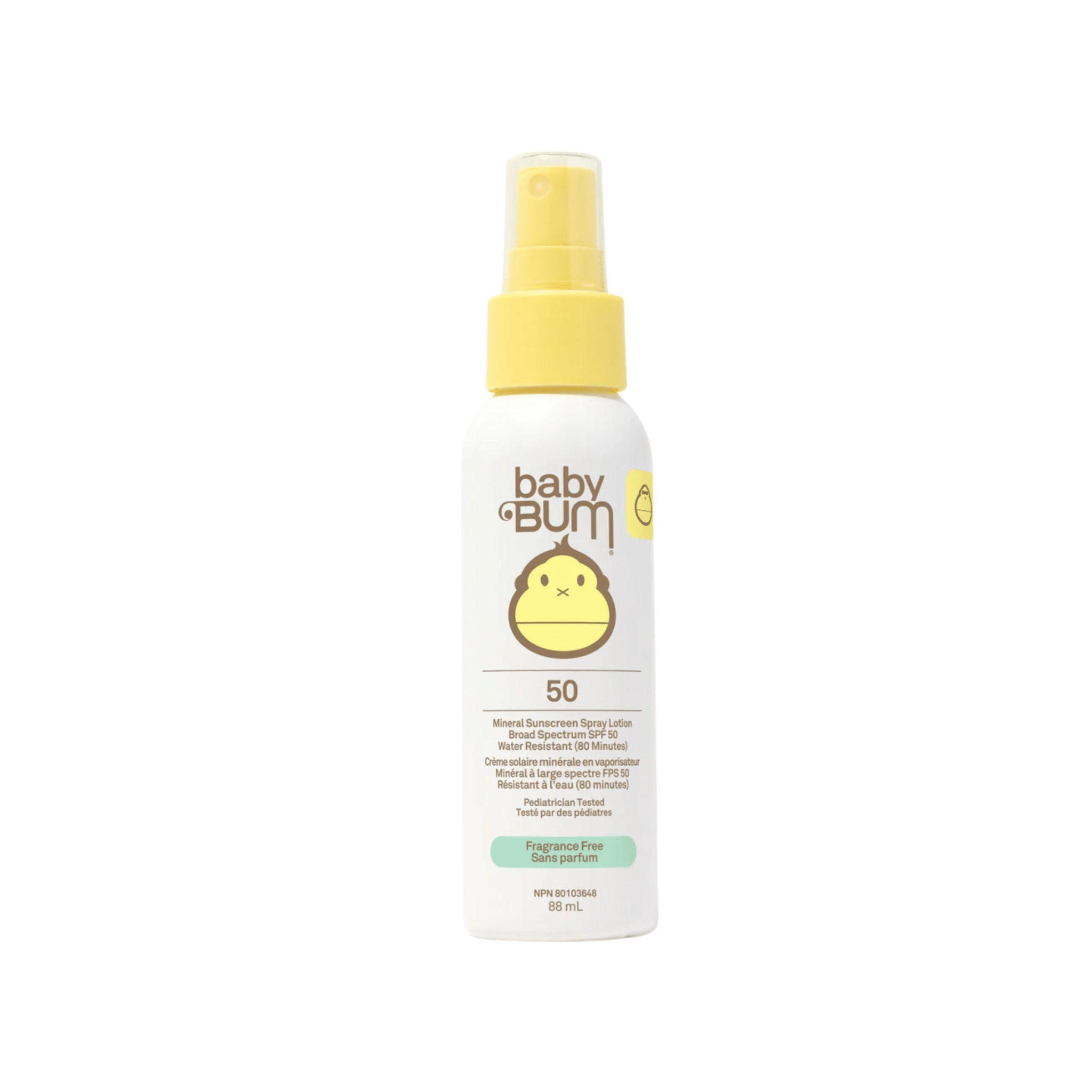 Sun Bum. Crème Solaire Minérale En Vaporisateur Pour Bébé Baby Bum FPS 50 - 88 ml - Concept C. Shop