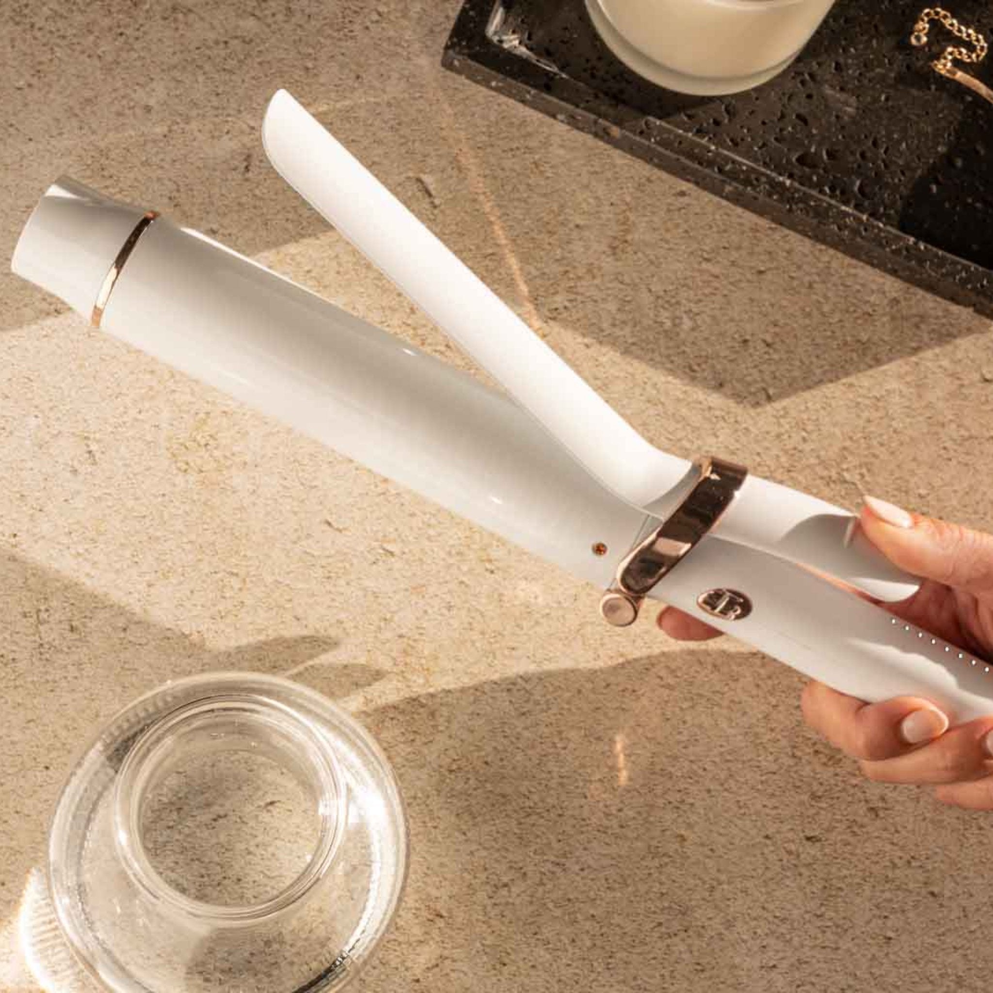 T3. Fer À Friser Extra - Long Avec Pince Singlepass Curl X Rose Satin - 1.5 Po - Concept C. Shop
