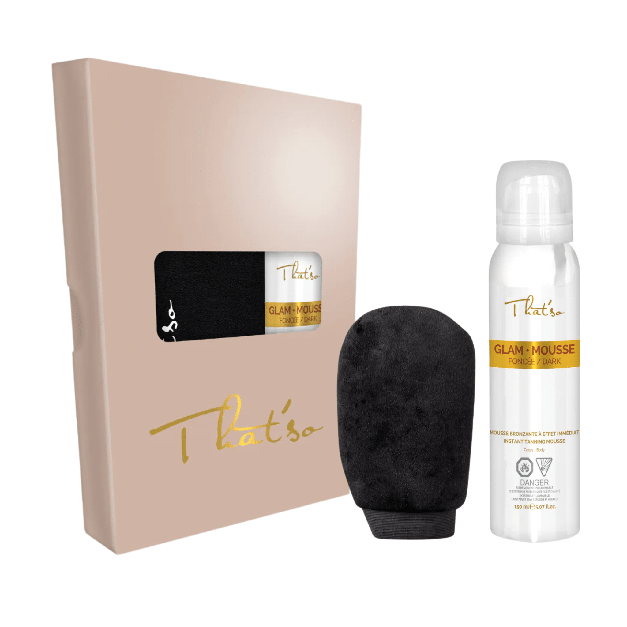 That'So. Coffret Dark Glow - Glam Mousse Et Gant Applicateur - Concept C. Shop