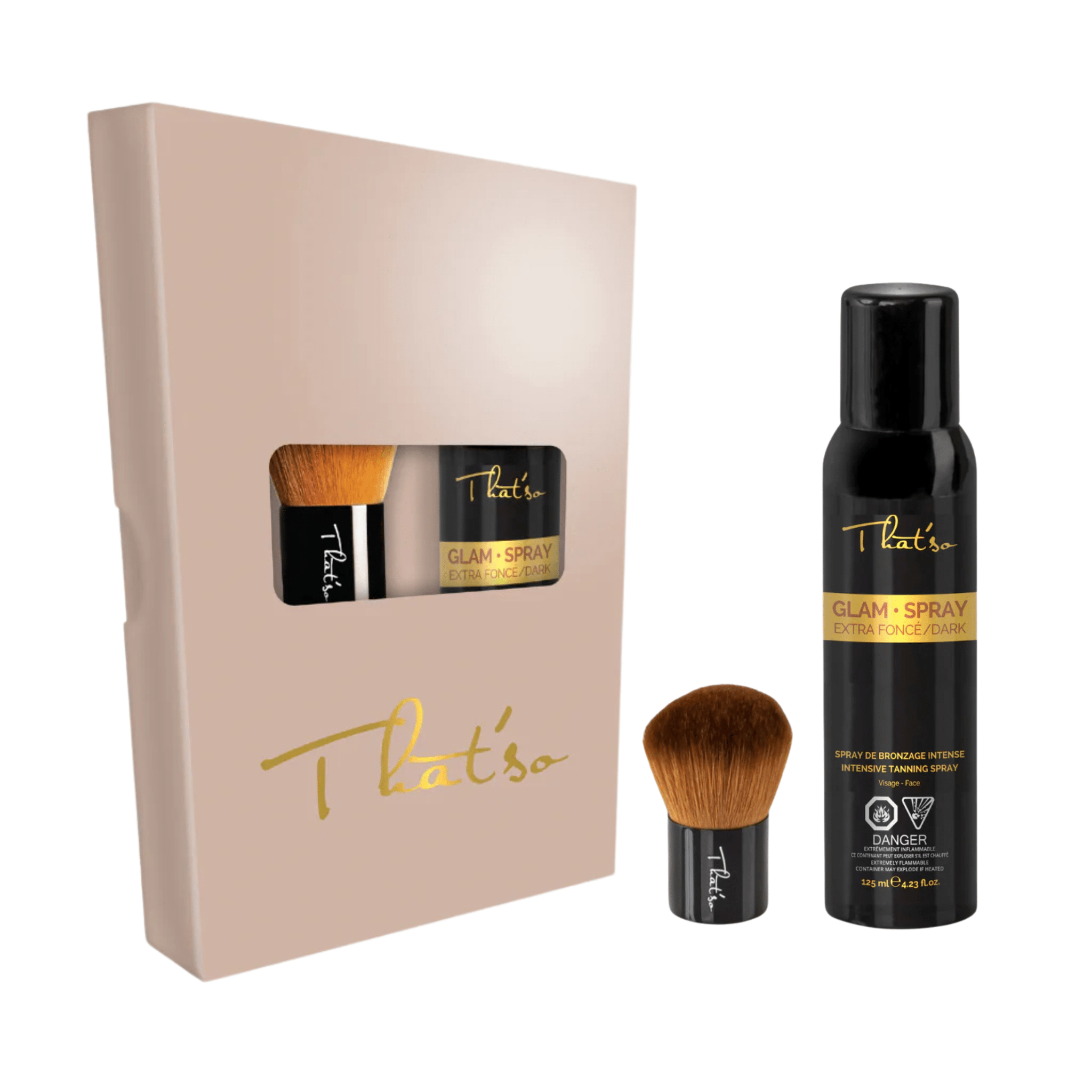 That'So. Coffret Extra Dark Glow - Glam Spray Et Pinceau - Concept C. Shop