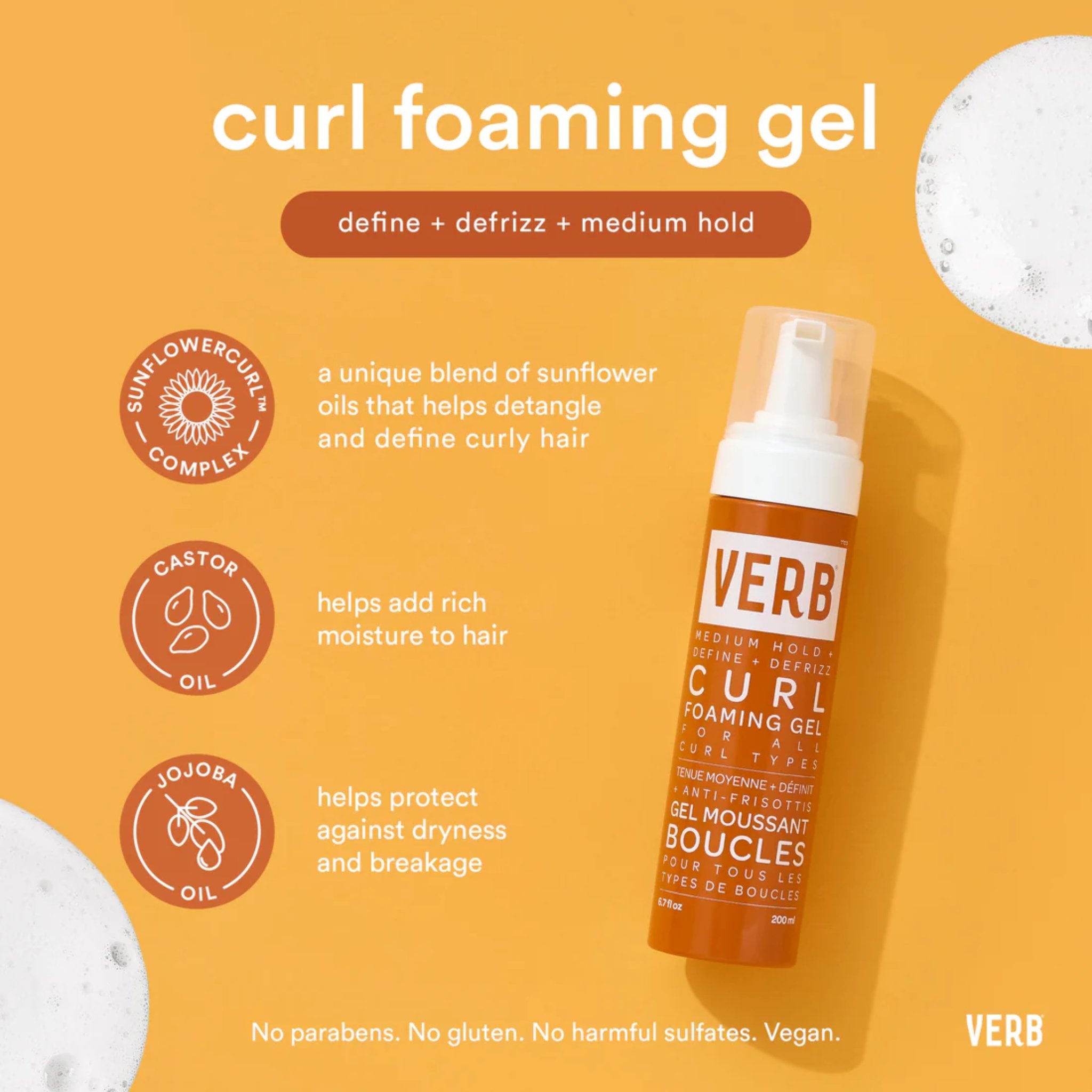 Verb. Gel Moussant pour Boucles Curl - 200 ml - Concept C. Shop