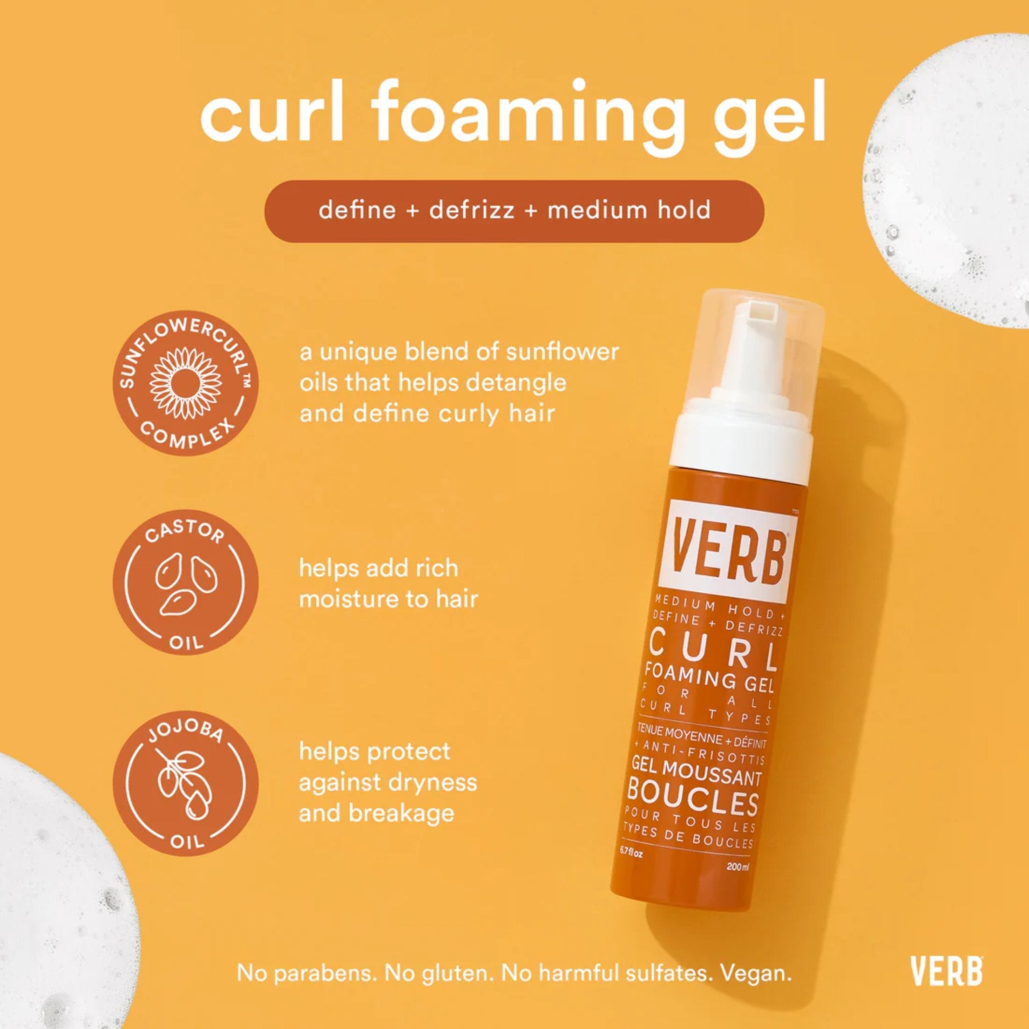 Verb. Gel Moussant pour Boucles Curl - 60 ml - Concept C. Shop