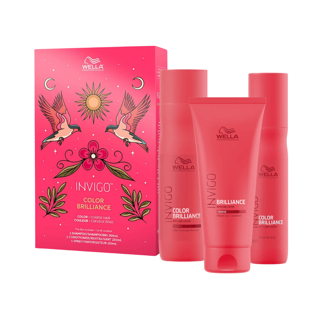 Wella. Coffret Trio Brilliance - Cheveux Épais - Concept C. Shop