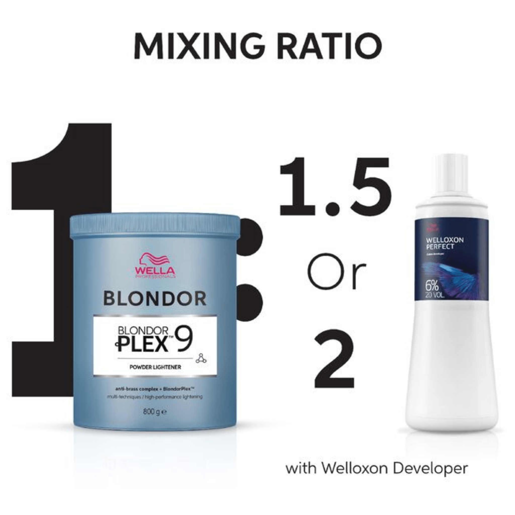 Wella. Poudre Éclaircissante Blondor Plex 9 - 400 g - Concept C. Shop