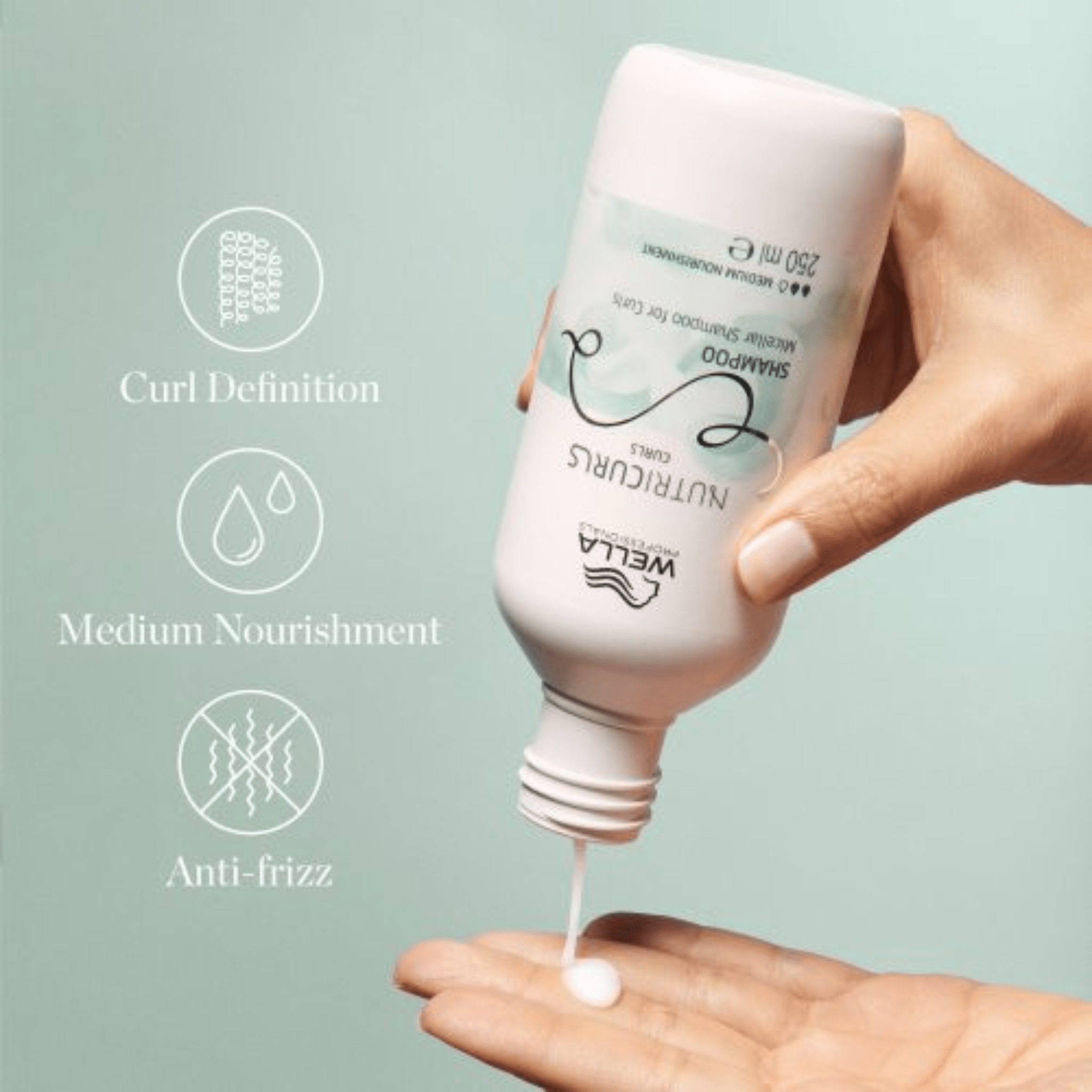 Wella. Shampoing Micellaire pour les Boucles Nutricurls - 1000 ml - Concept C. Shop