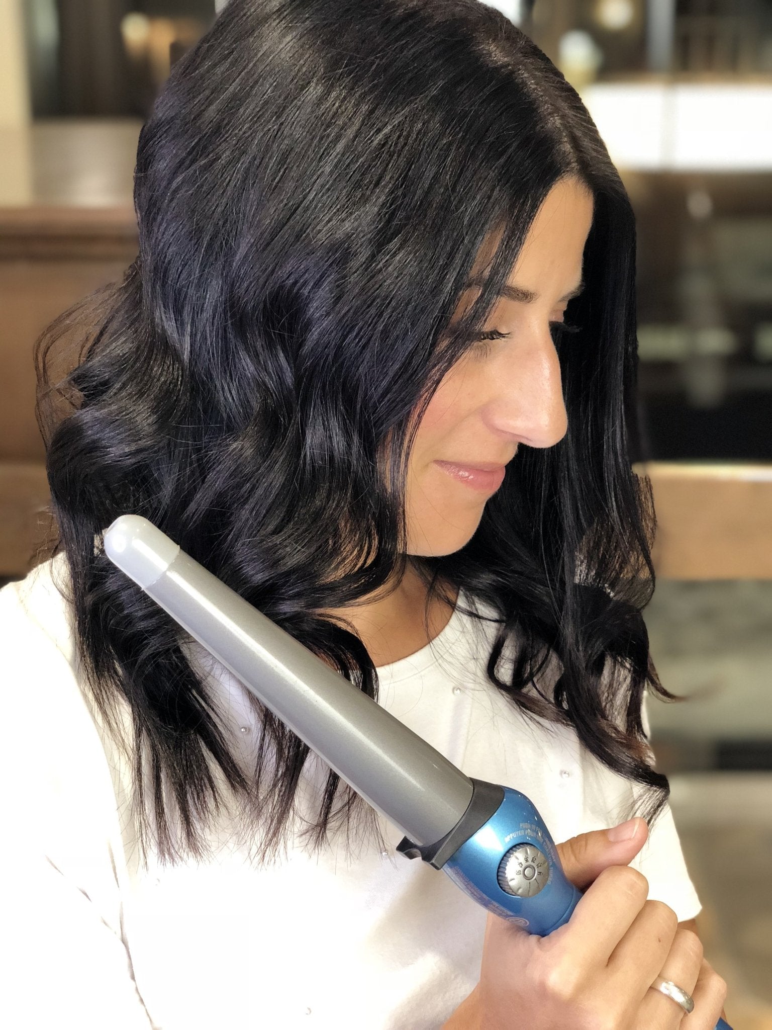 How to use hotsell a cone curling iron