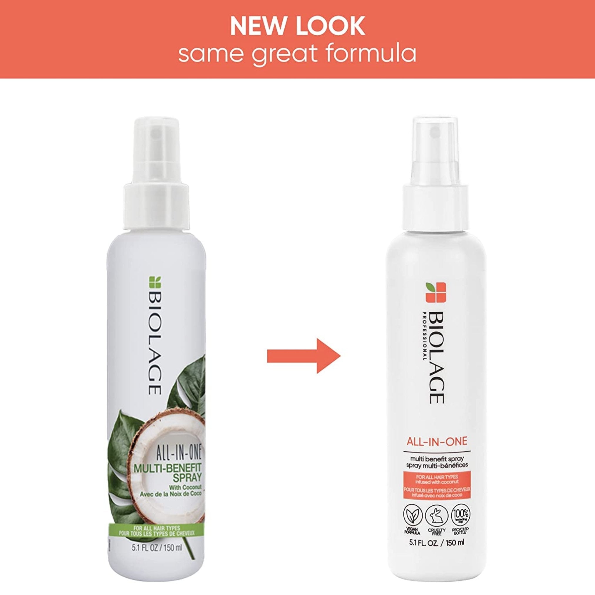 Biolage. Spray Multi-Bénéfices Coconut Infusion All-In-One - 150 ml - Concept C. Shop