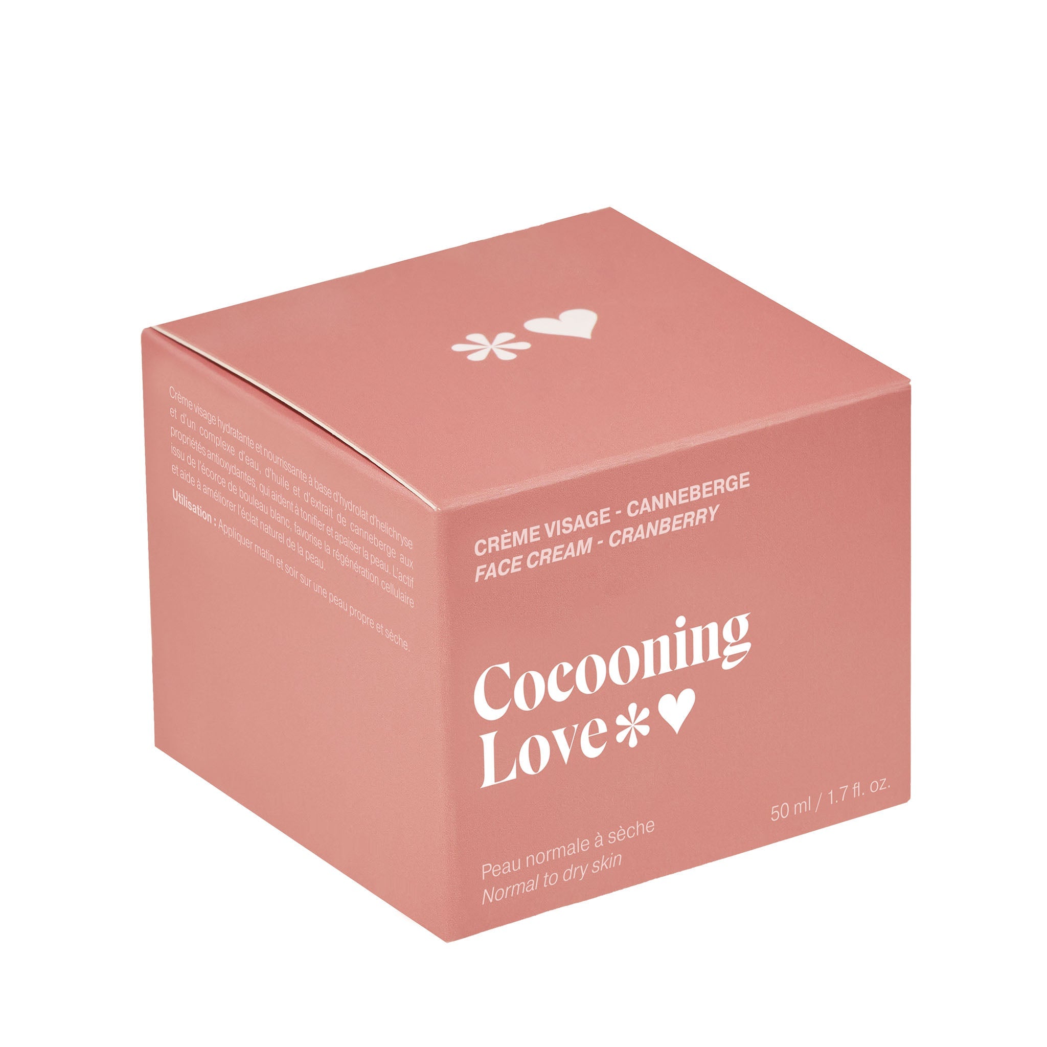 Cocooning Love. Creme Visage Peaux Normales a Seches Canneberge - 50 ml - Concept C. Shop