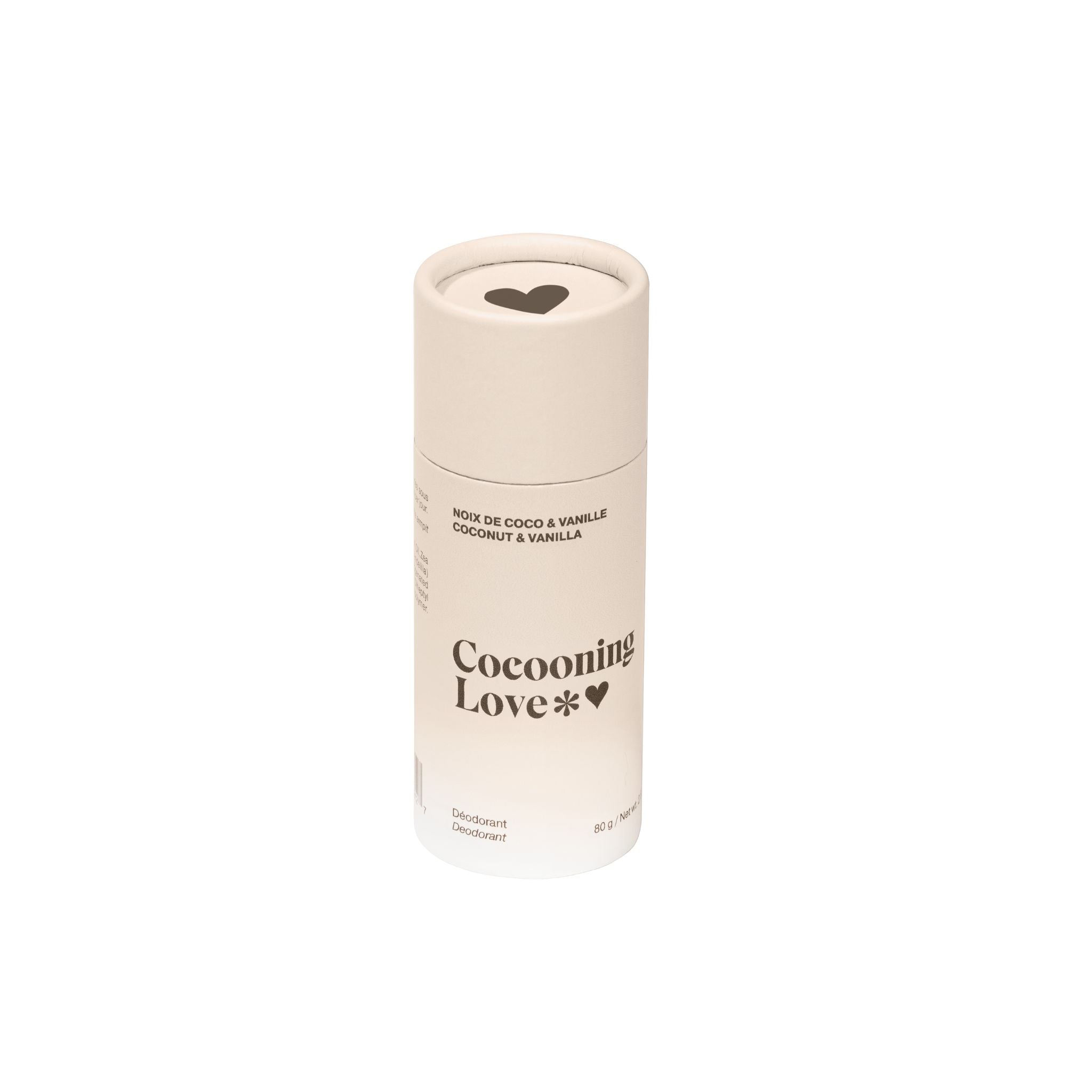 Cocooning Love. Deodorant Vegan Peaux Sensibles Coconut et Vanille - 80 g - Concept C. Shop