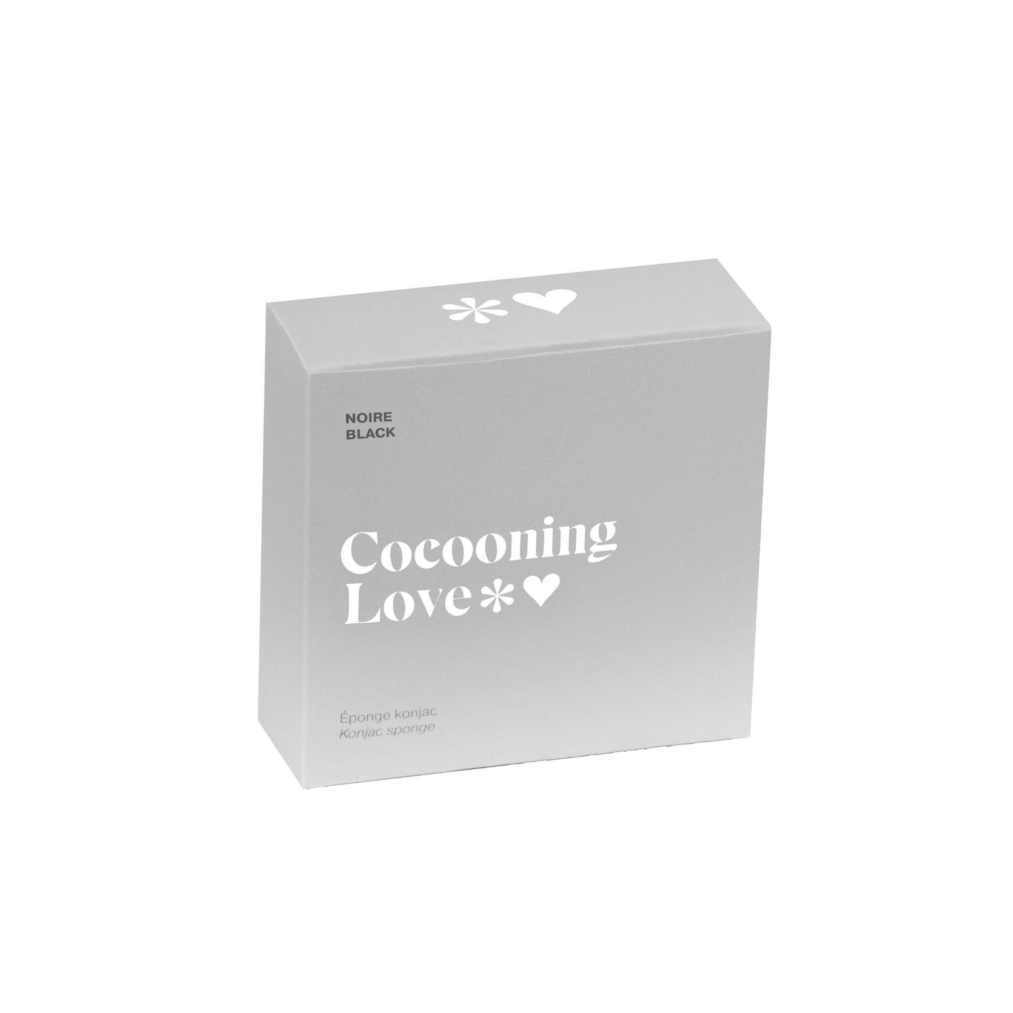 Cocooning Love. Éponge Konjac Noire - Peau Grasse et Acnéique - Concept C. Shop