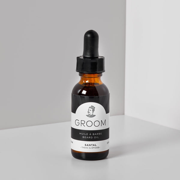 Groom. Huile à barbe Santal - 30ml - Concept C. Shop