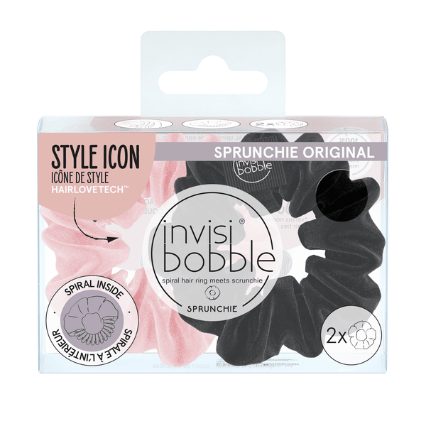 Invisibobble. Sprunchie True Black et Prima Ballerina - Pqt. 2 - Concept C. Shop