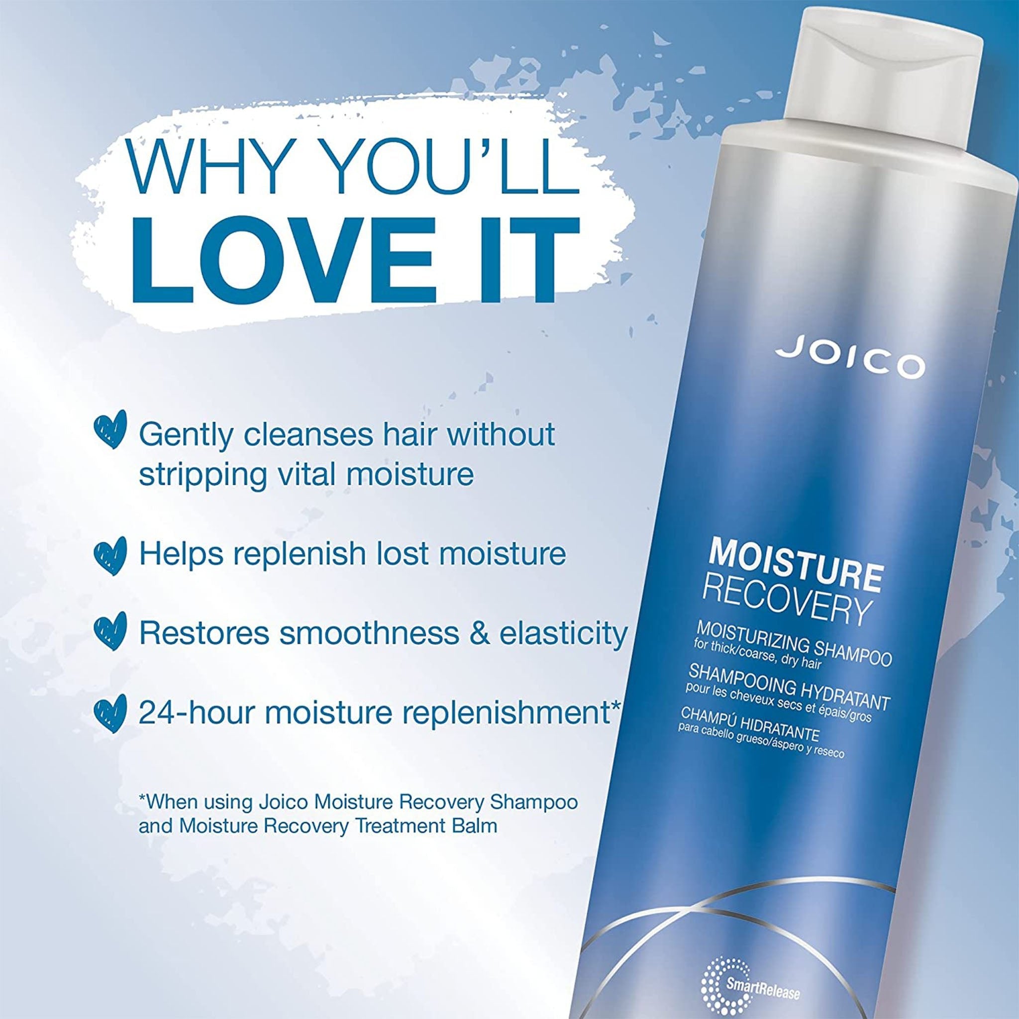 Joico. Shampoing Hydratant Moisture Recovery - 1000 ml - Concept C. Shop