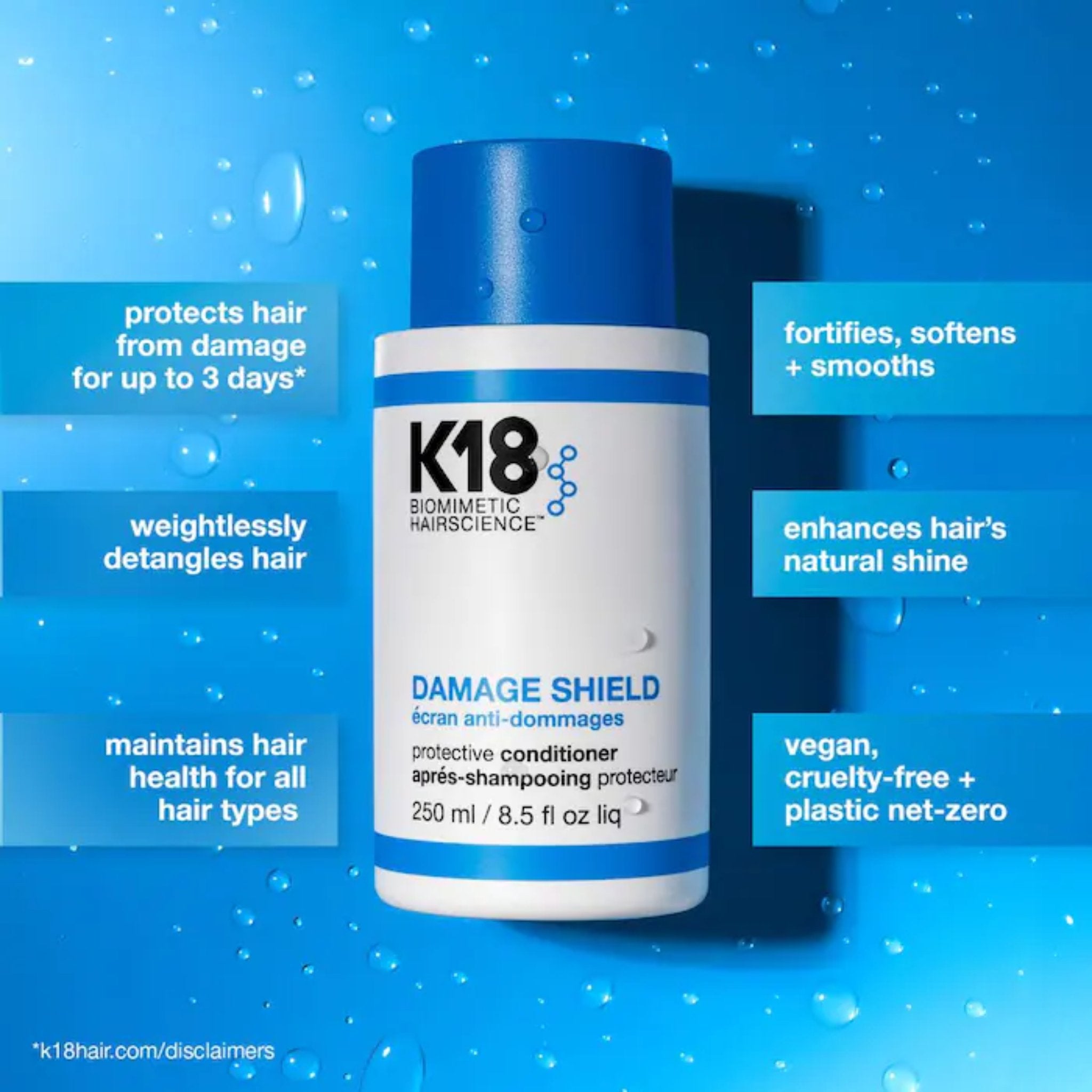 K18. Après-Shampoing Damage Shield - 250 ml - Concept C. Shop