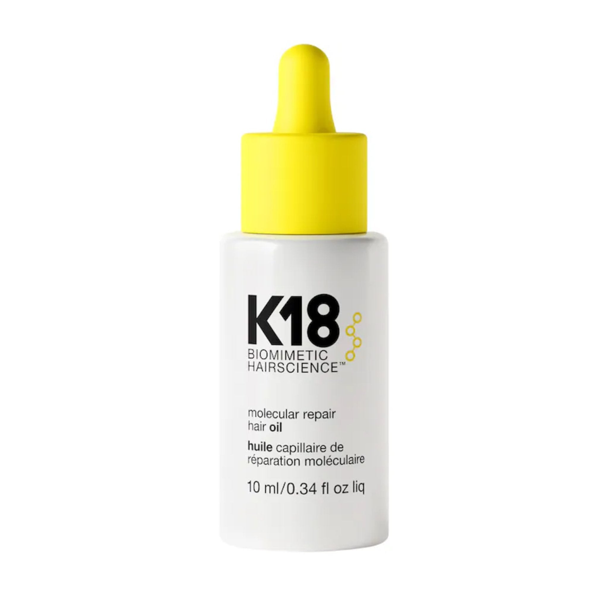 K18. Huile Pour les Cheveux à Réparation Moléculaire - 10 ml - Concept C. Shop