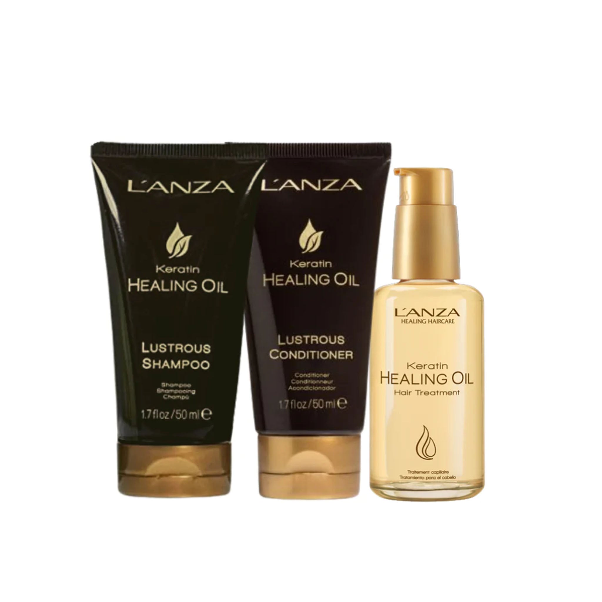 L'Anza. Shampoing Lustré Keratin Healing Oil - 50 ml - Concept C. Shop