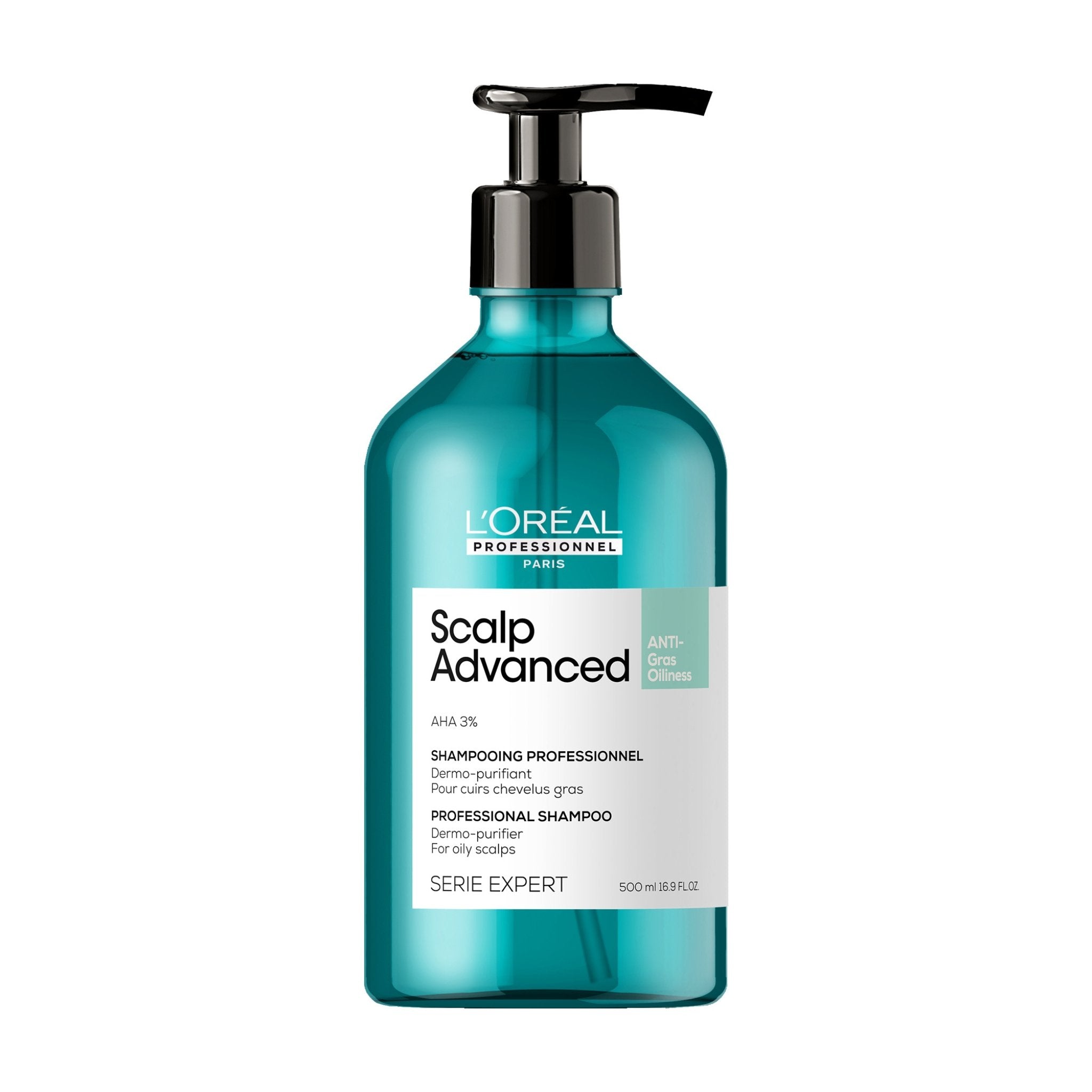 L'Oreal Serie Expert. Shampoing Dermo-Purifiant Anti-Gras Scalp Advanced - 500 ml - Concept C. Shop