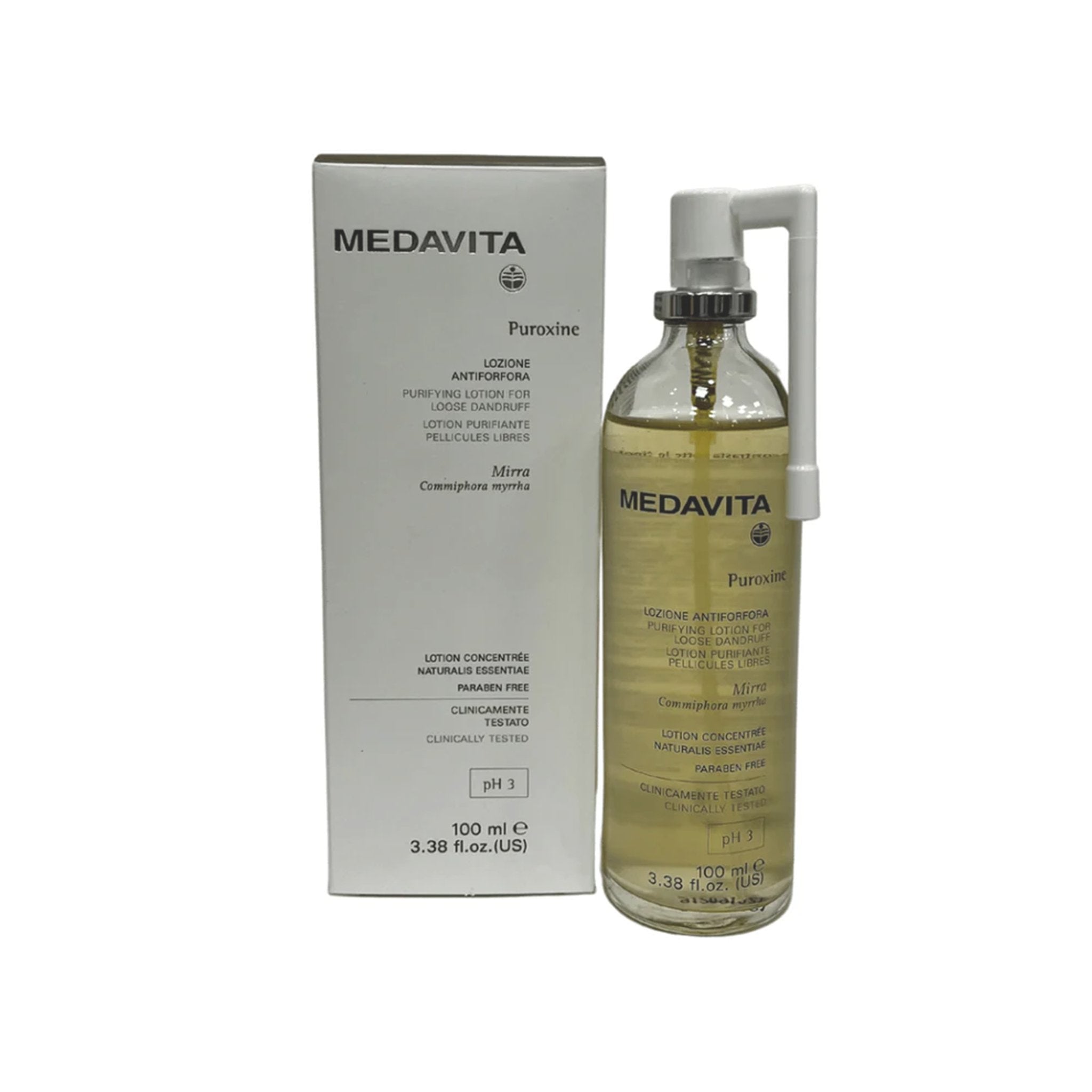 Medavita. Lotion Purifiante Pellicules Libres Puroxine - 100 ml - Concept C. Shop