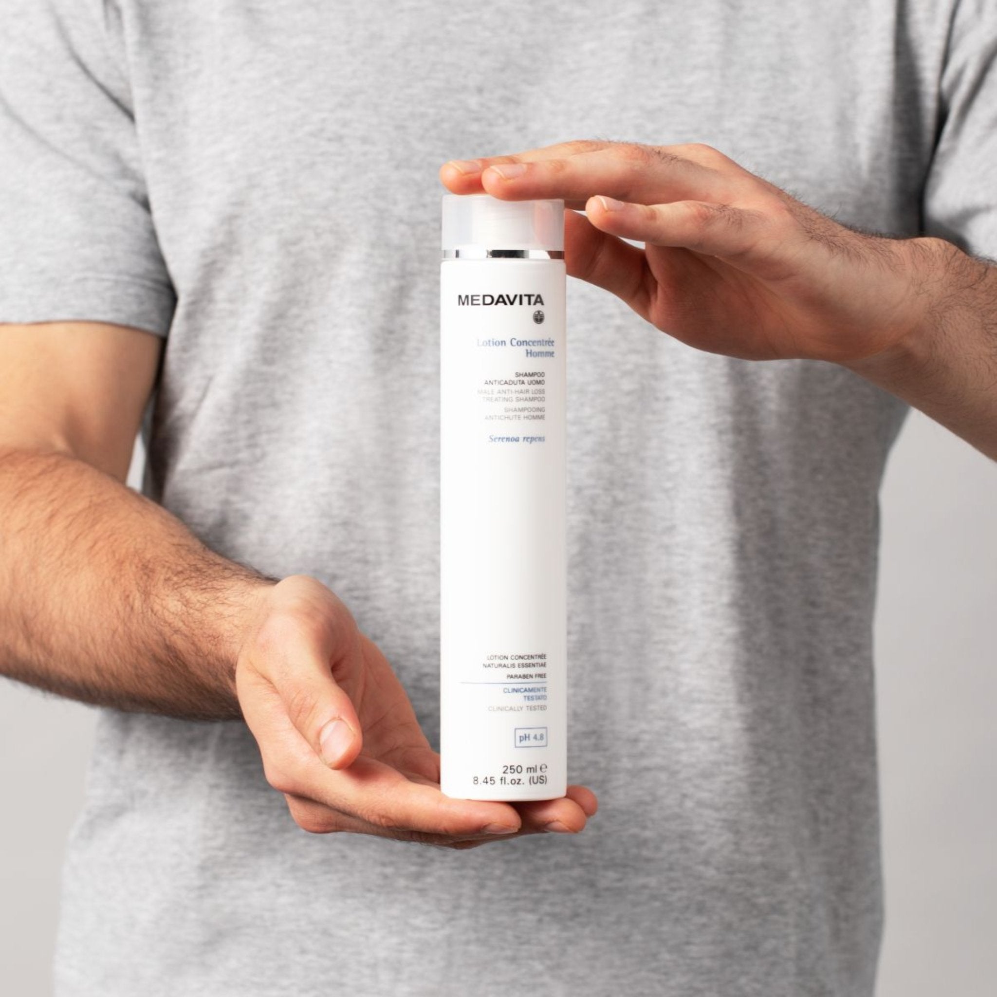 Medavita. Shampoing Traitant Antichute Lotion Concentrée pour Homme - 250 ml - Concept C. Shop