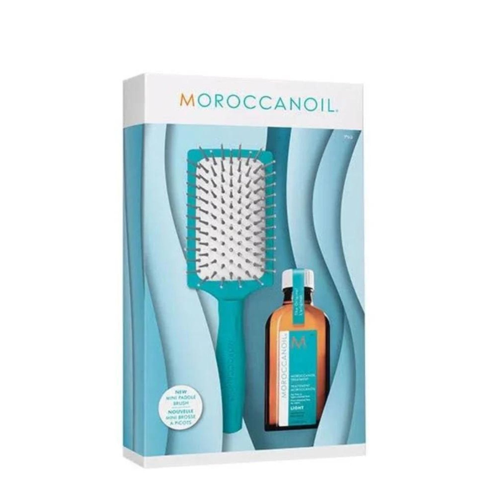 Moroccanoil. Coffret Duo Traitement Moroccanoil huile légère et Mini Brosse Ionique - Concept C. Shop