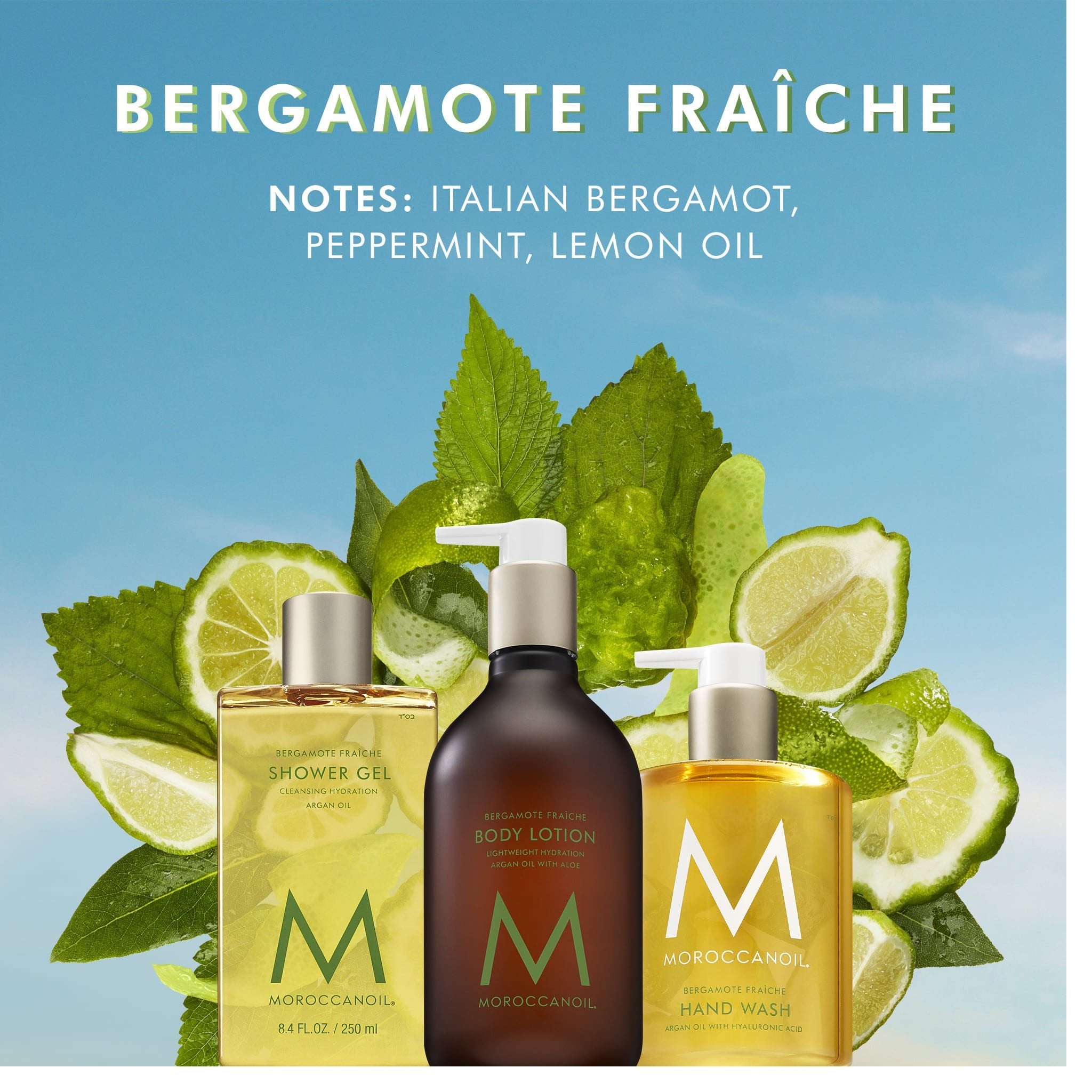 Moroccanoil. Gel Douche Fragrance Bergamote Fraîche - 250 ml - Concept C. Shop