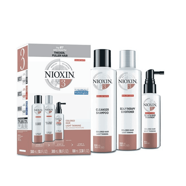 Nioxin. 3 Ensemble Kit Système Trio inclus shampoing 300 ml, revitalisant 300 ml et soin 100 ml (en solde) - Concept C. Shop