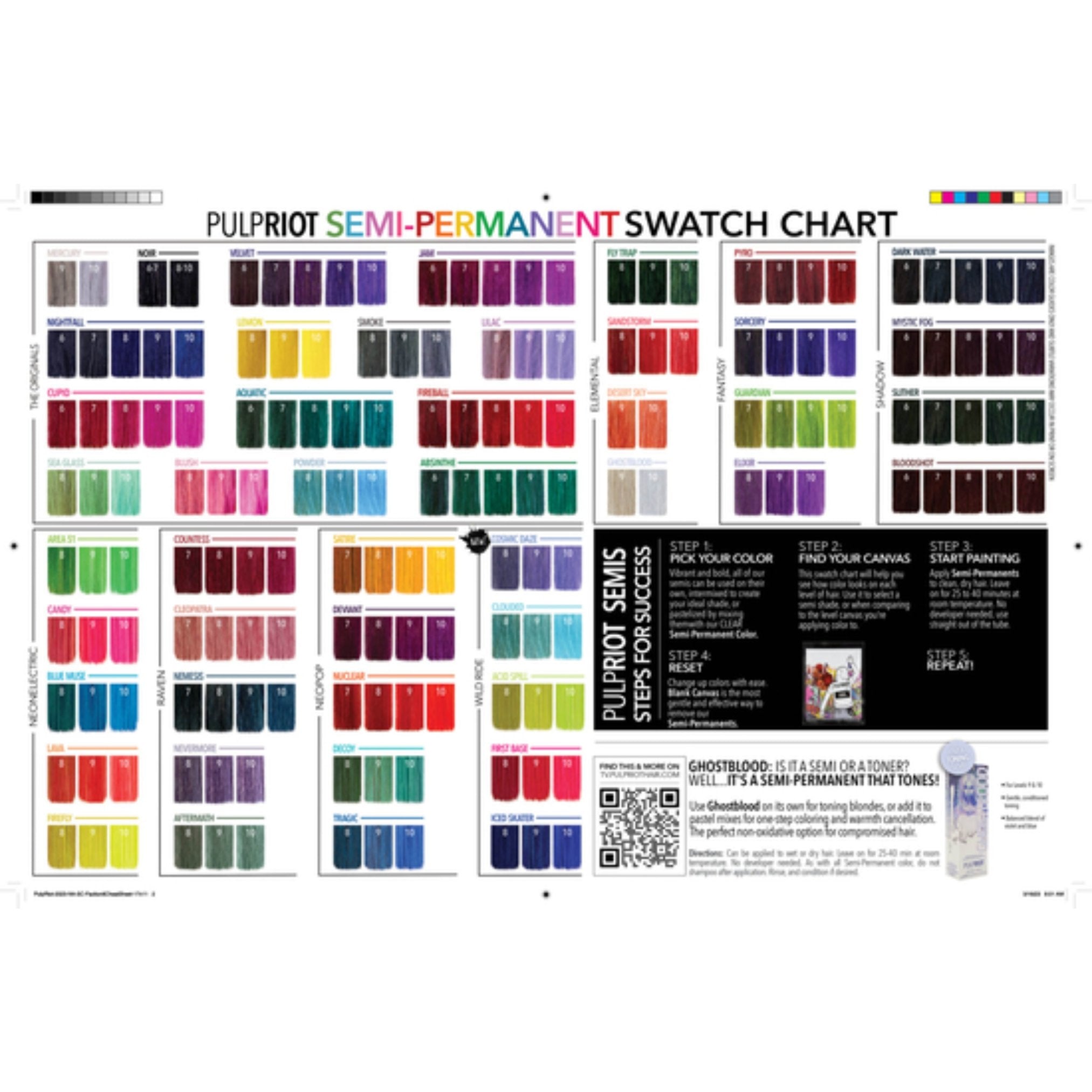 Pulp Riot. Semi-Permanent Hair Color - 4 oz