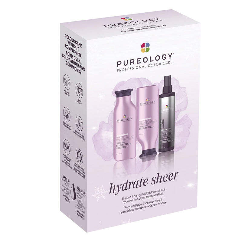 Pureology. Coffret trio hydratant cheveux fins Hydrate sheer - Concept C. Shop