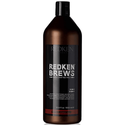 Redken Brews. 3-en-1 Shampoing, Revitalisant et Nettoyant - 1000 ml - Concept C. Shop