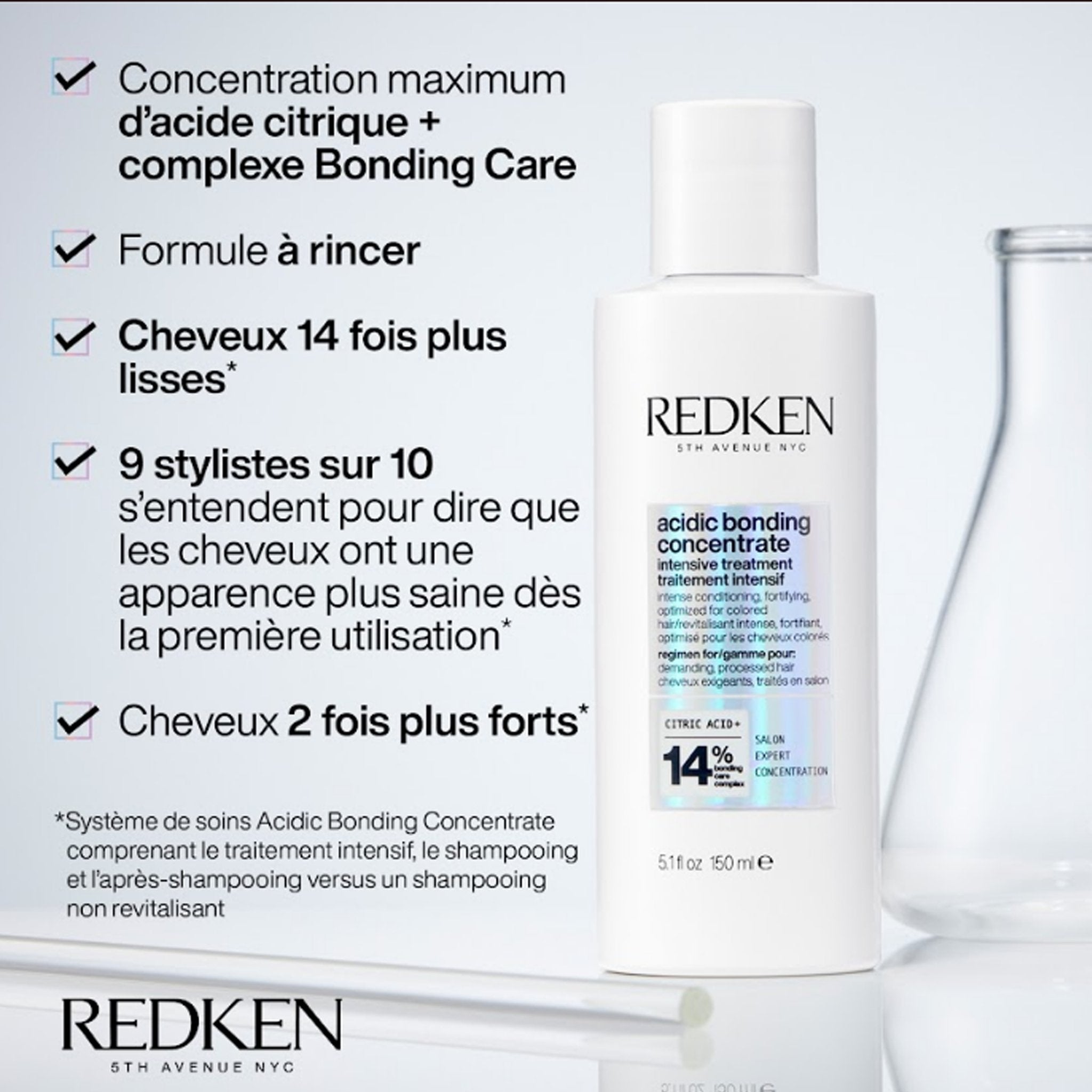 Redken. Pre-Traitement Intensif Acidic Bonding Concentrate 14% - 150ml - Concept C. Shop