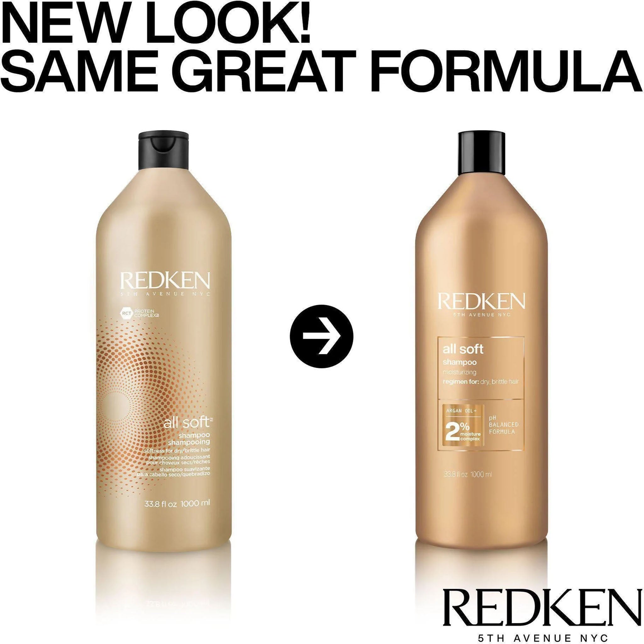 Redken. Shampoing All Soft - 1000ml - Concept C. Shop