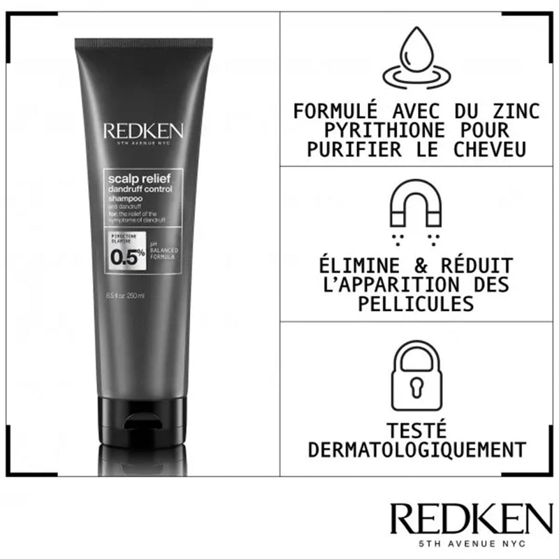 Redken. Shampoing Antipelliculaire Scalp Relief - 250ml - Concept C. Shop