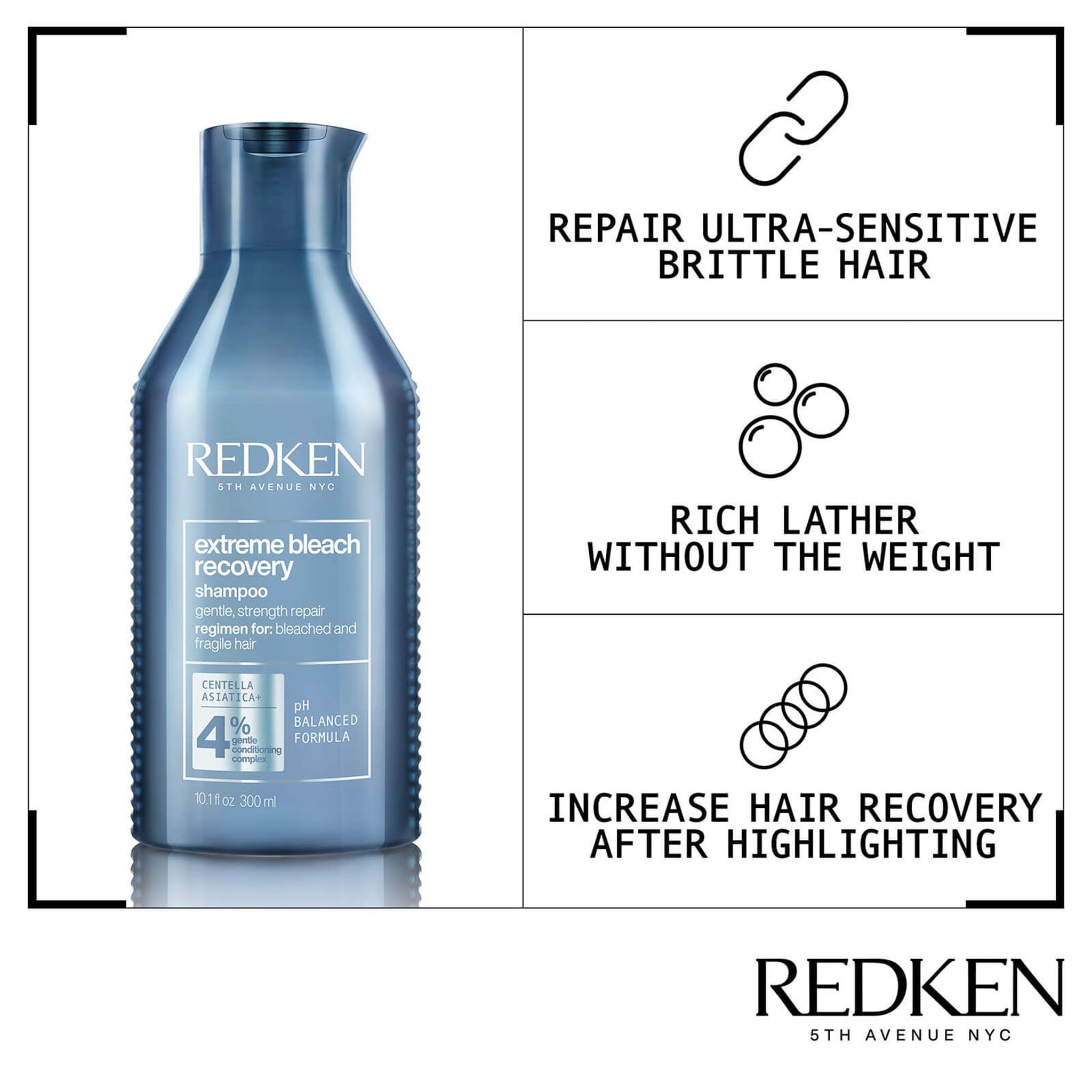 Redken. Shampoing Extreme Bleach Recovery - 1000ml - Concept C. Shop