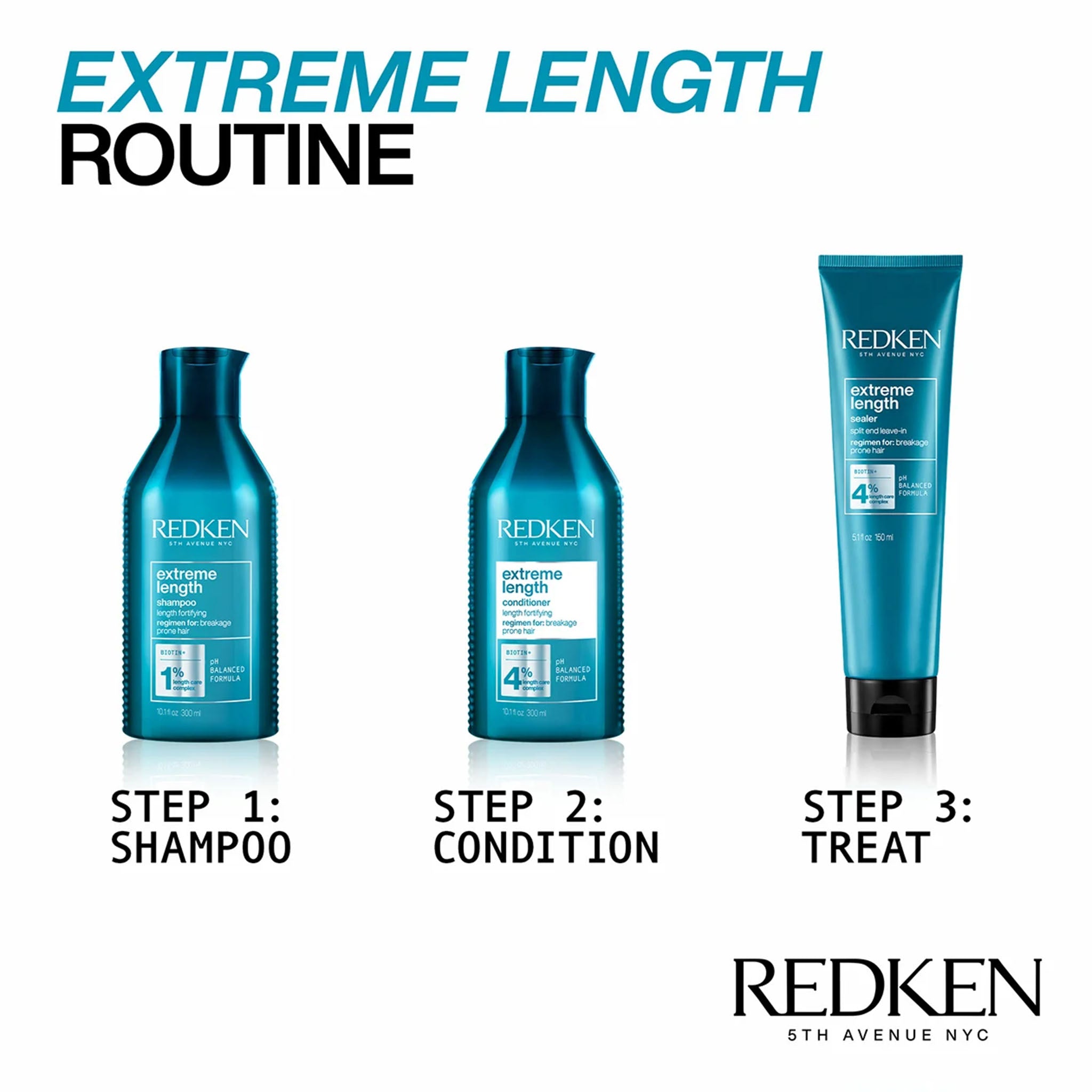 Redken. Shampoing Extreme Length - 300 ml - Concept C. Shop