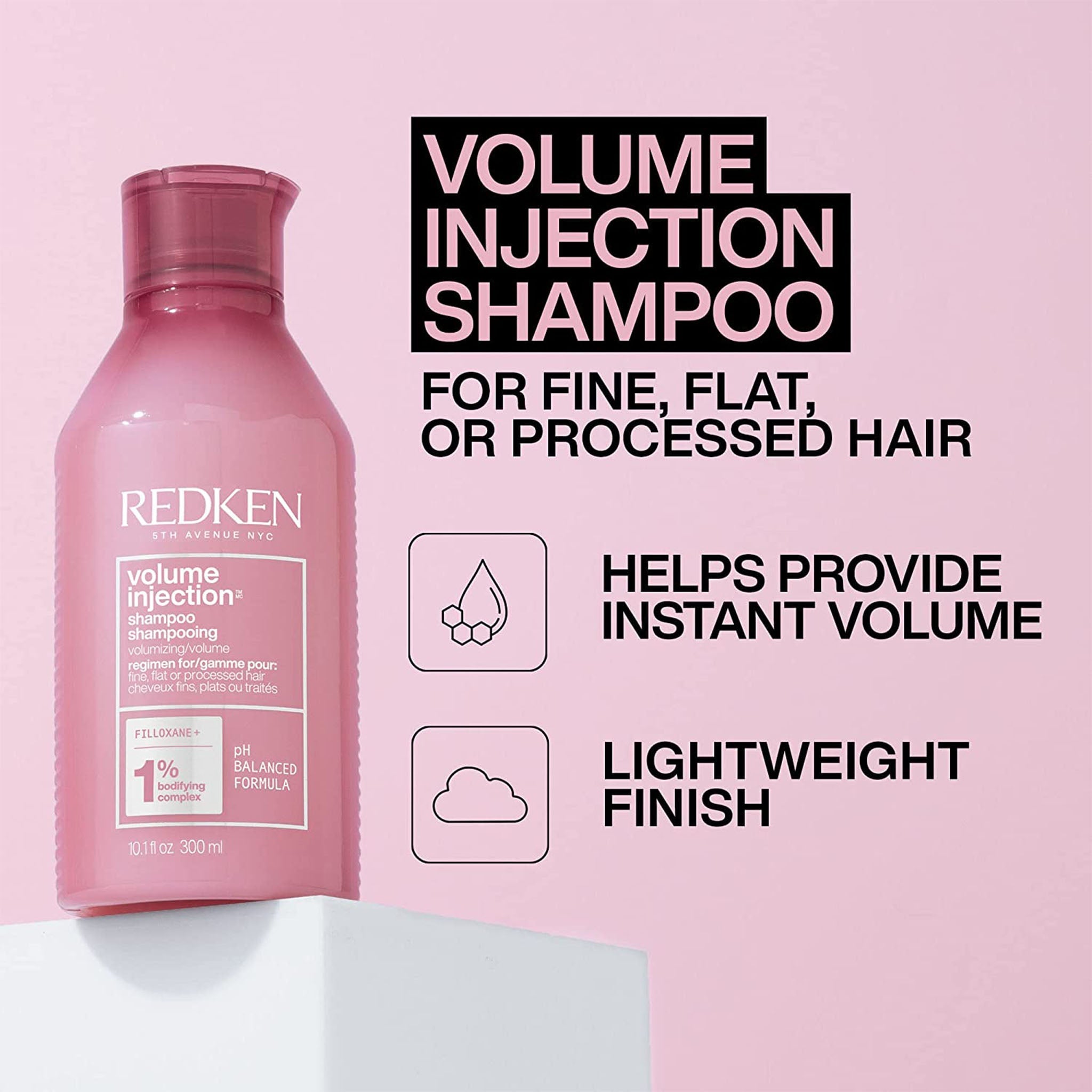 Redken. Shampoing Volume Injection - 1000ml - Concept C. Shop