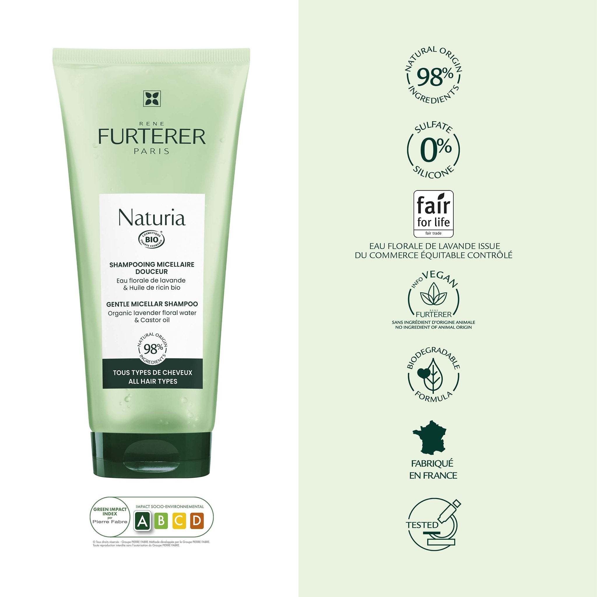 René Furterer. Naturia shampoing - 200 ml - Concept C. Shop