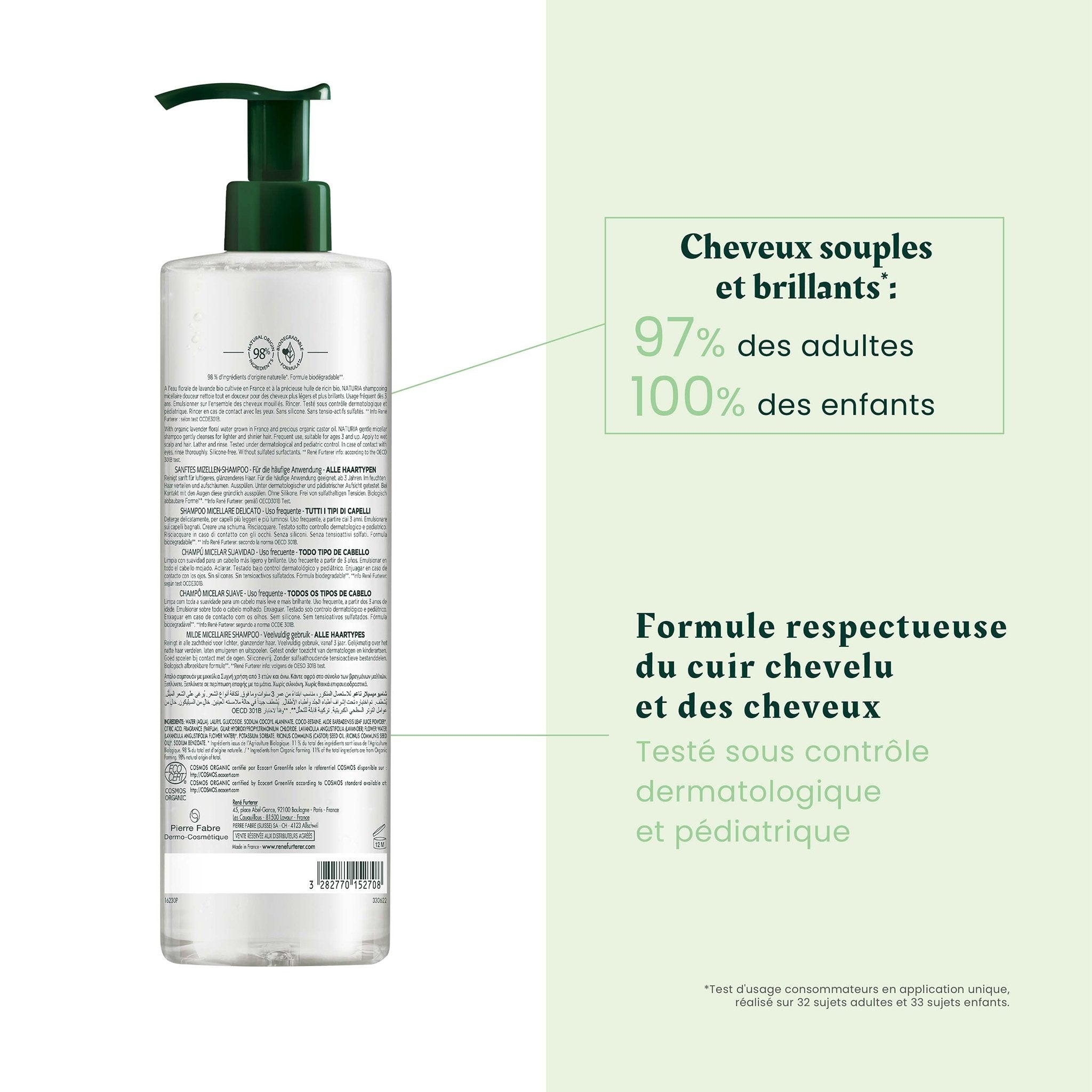 René Furterer. Naturia Shampoing - 600 ml - Concept C. Shop