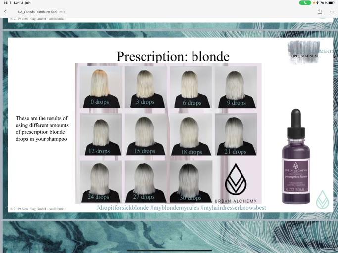 Urban Alchemy. Opus Magnum Prescription ml 30 - Blonde Drops Toning