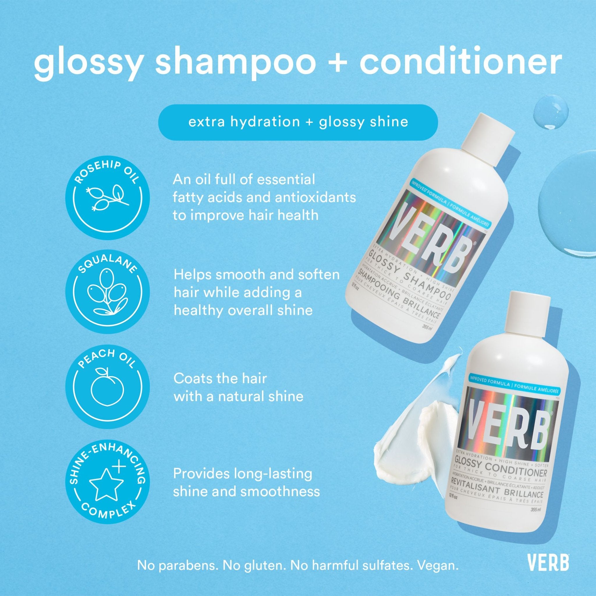 Verb. Shampoing Glossy - 355 ml - Concept C. Shop