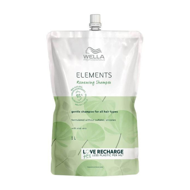 Wella. Elements Recharge de Shampoing Régénérant - 1000 ml - Concept C. Shop